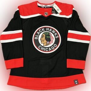NWT Chicago Blackhawks Blank Reverse Retro 1.0 Adidas NHL Hockey Jersey Size 50